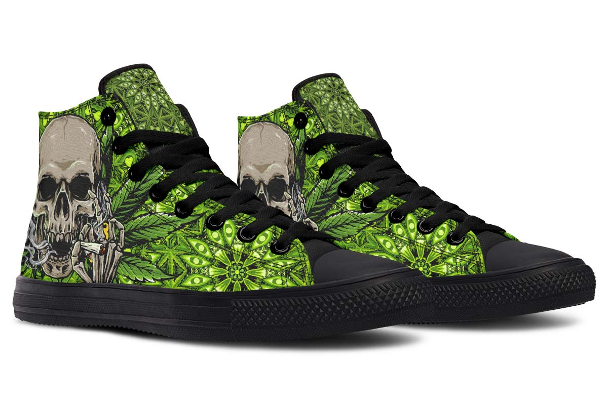 hippieartzone Shoes - SKULL SMOKING