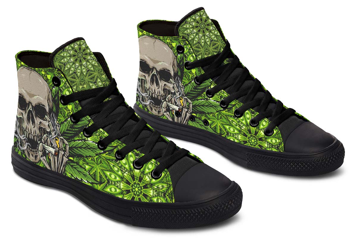 hippieartzone Shoes - SKULL SMOKING