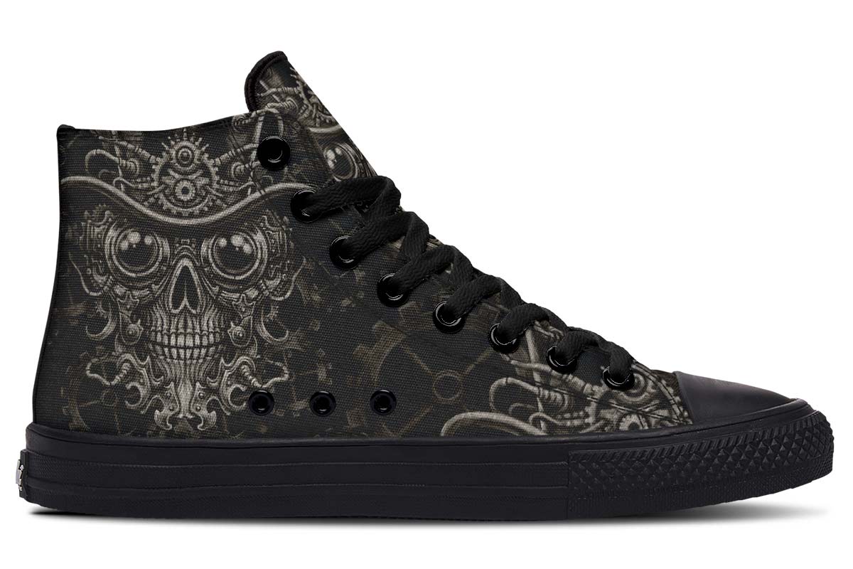 hippieartzone Shoes - STEAMPUNK SKULL