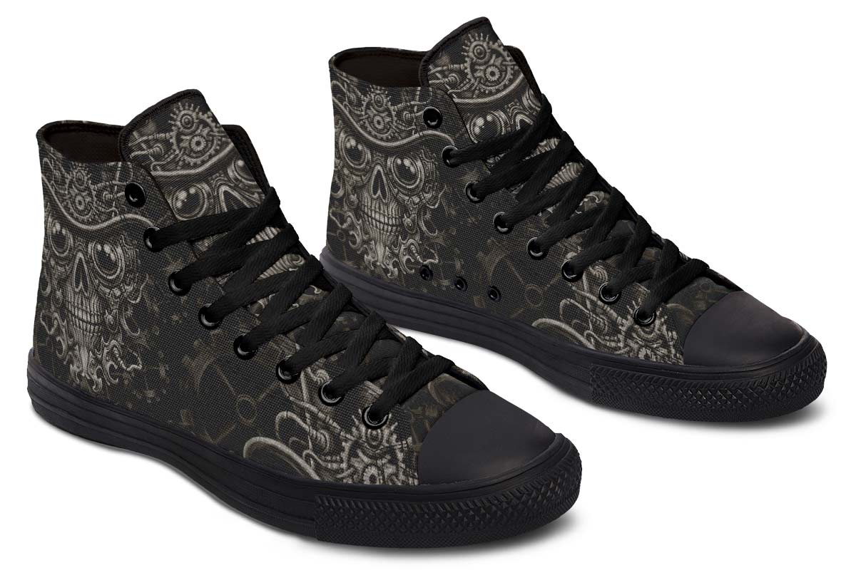 hippieartzone Shoes - STEAMPUNK SKULL