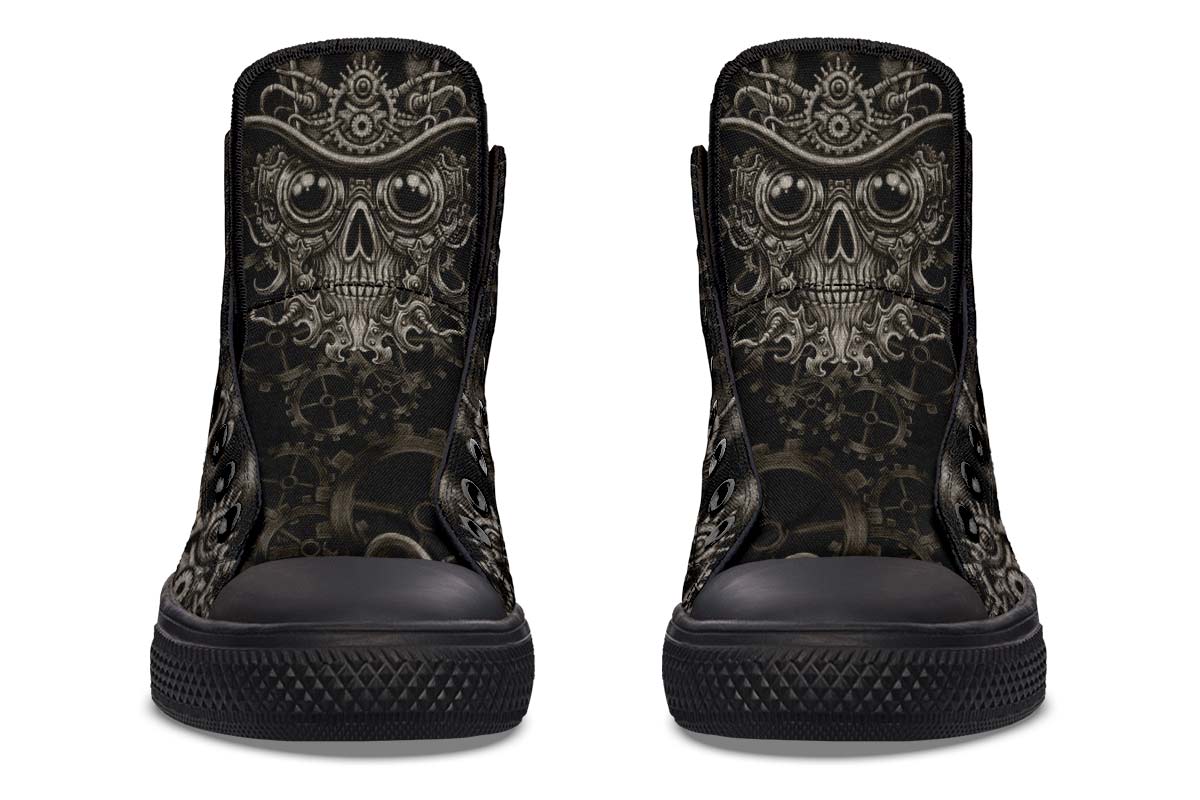 hippieartzone Shoes - STEAMPUNK SKULL
