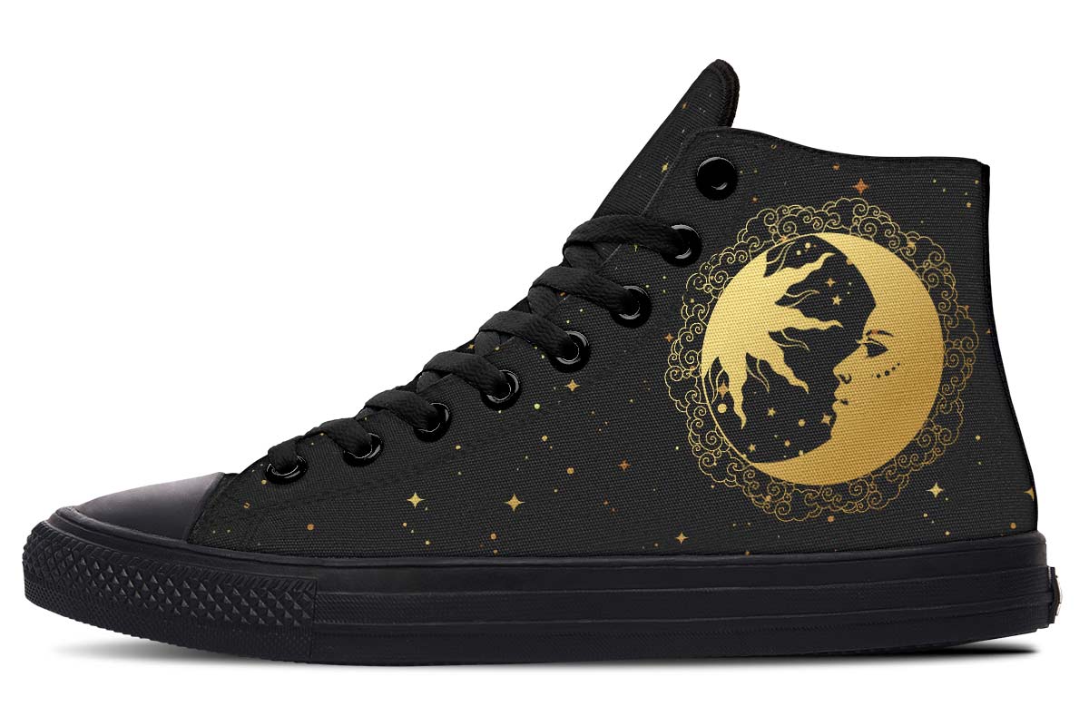 hippieartzone Shoes - SUN AND MOON EARTH