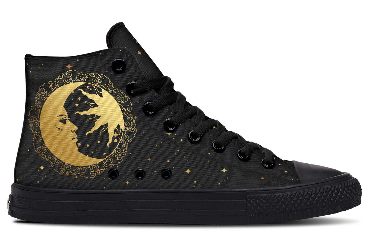 hippieartzone Shoes - SUN AND MOON EARTH