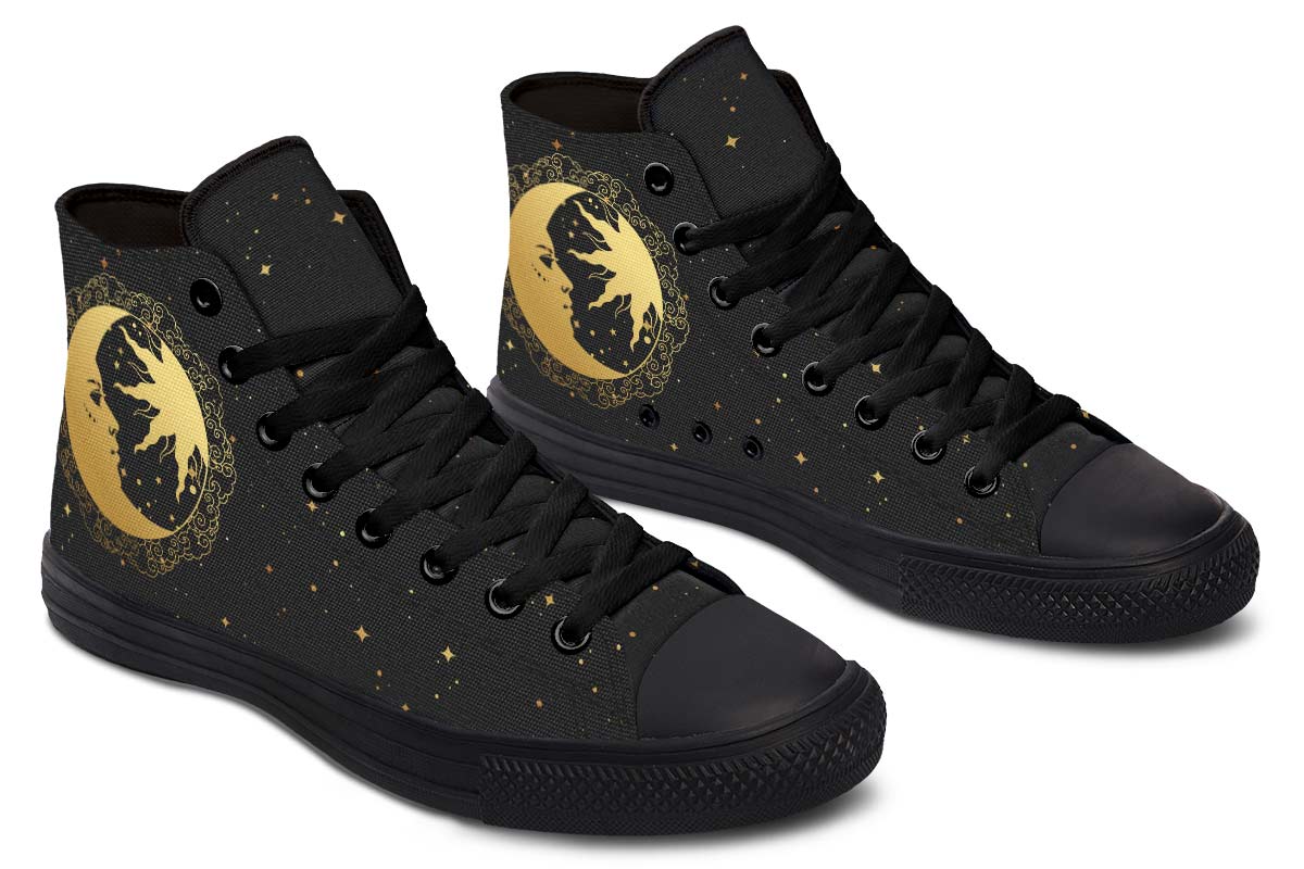 hippieartzone Shoes - SUN AND MOON EARTH