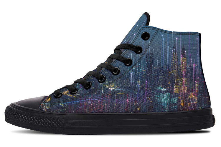 hippieartzone Shoes - CITY AT NIGHT