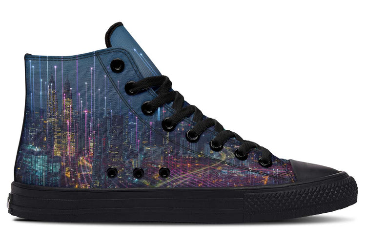 hippieartzone Shoes - CITY AT NIGHT