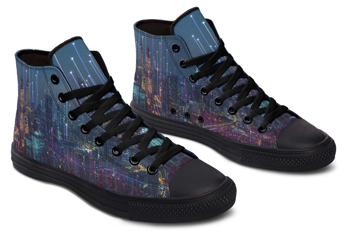 hippieartzone Shoes - CITY AT NIGHT