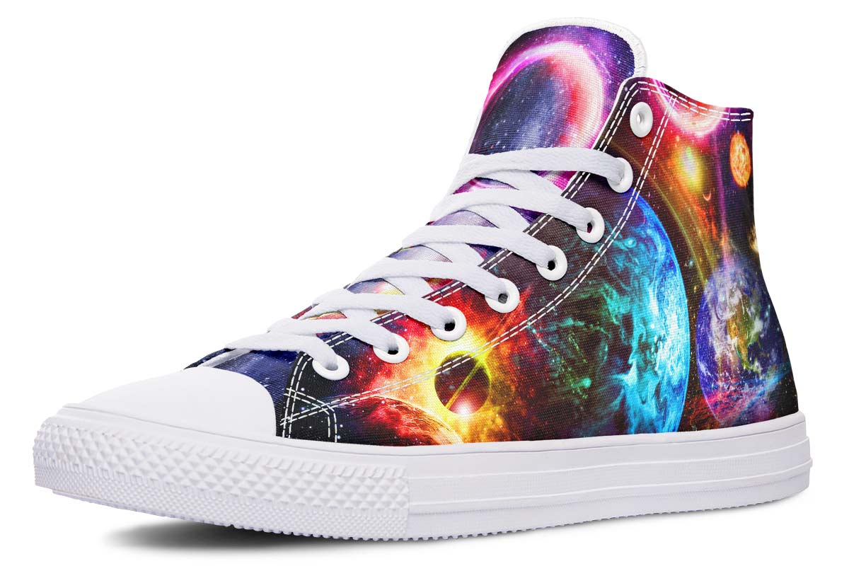 hippieartzone Shoes - COLORFUL PLANETS