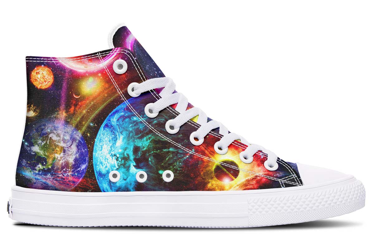 hippieartzone Shoes - COLORFUL PLANETS