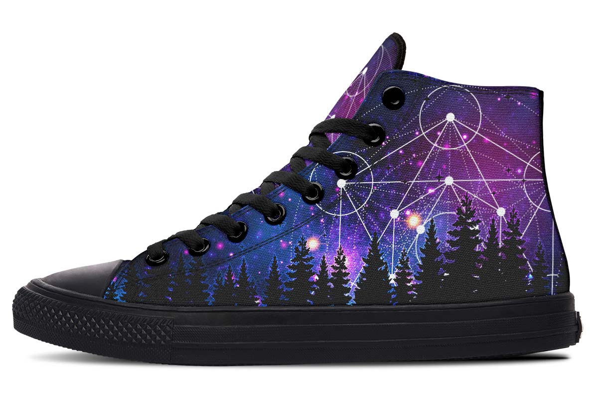 hippieartzone Shoes - MAGIC CIRCLES AND FIR