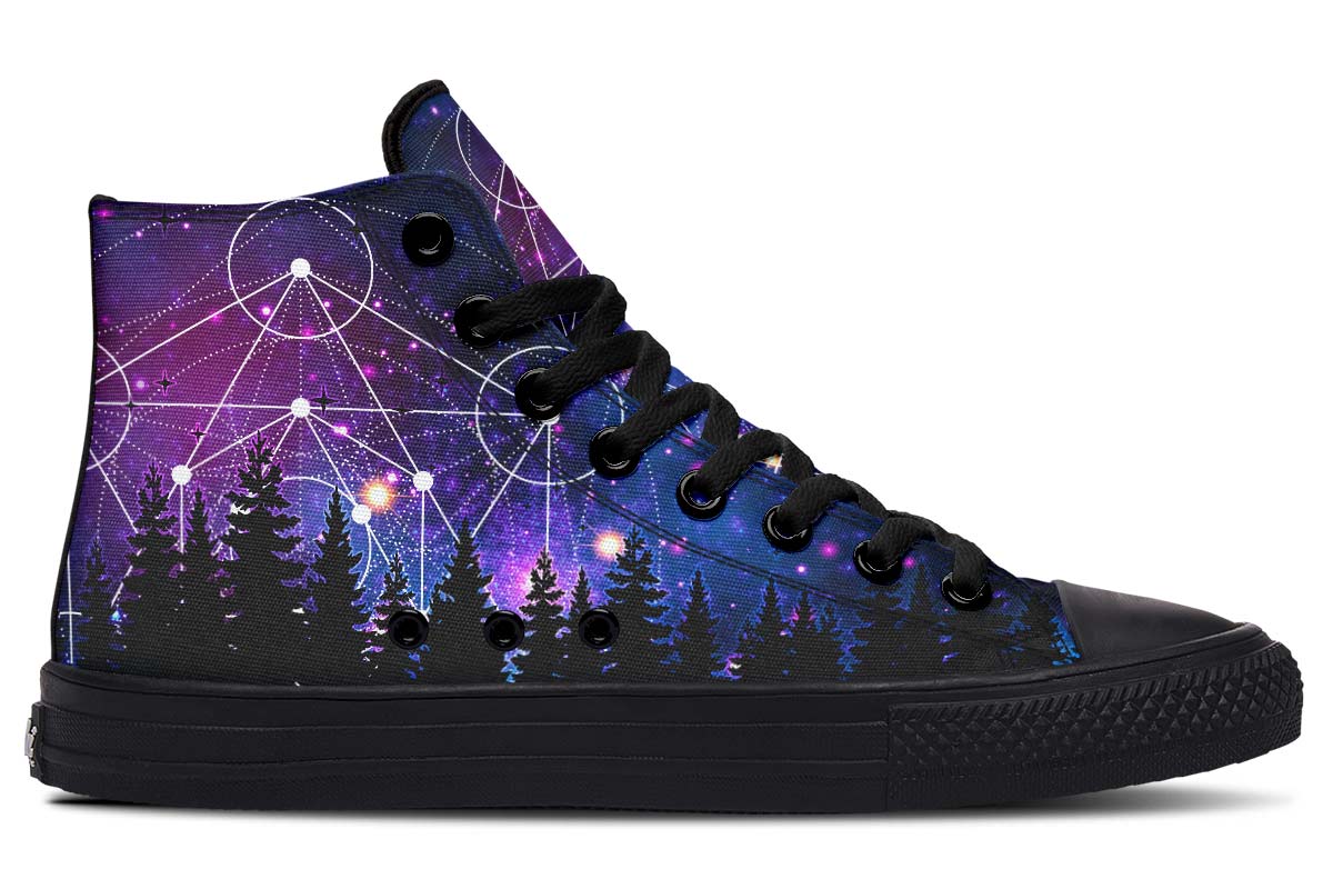 hippieartzone Shoes - MAGIC CIRCLES AND FIR