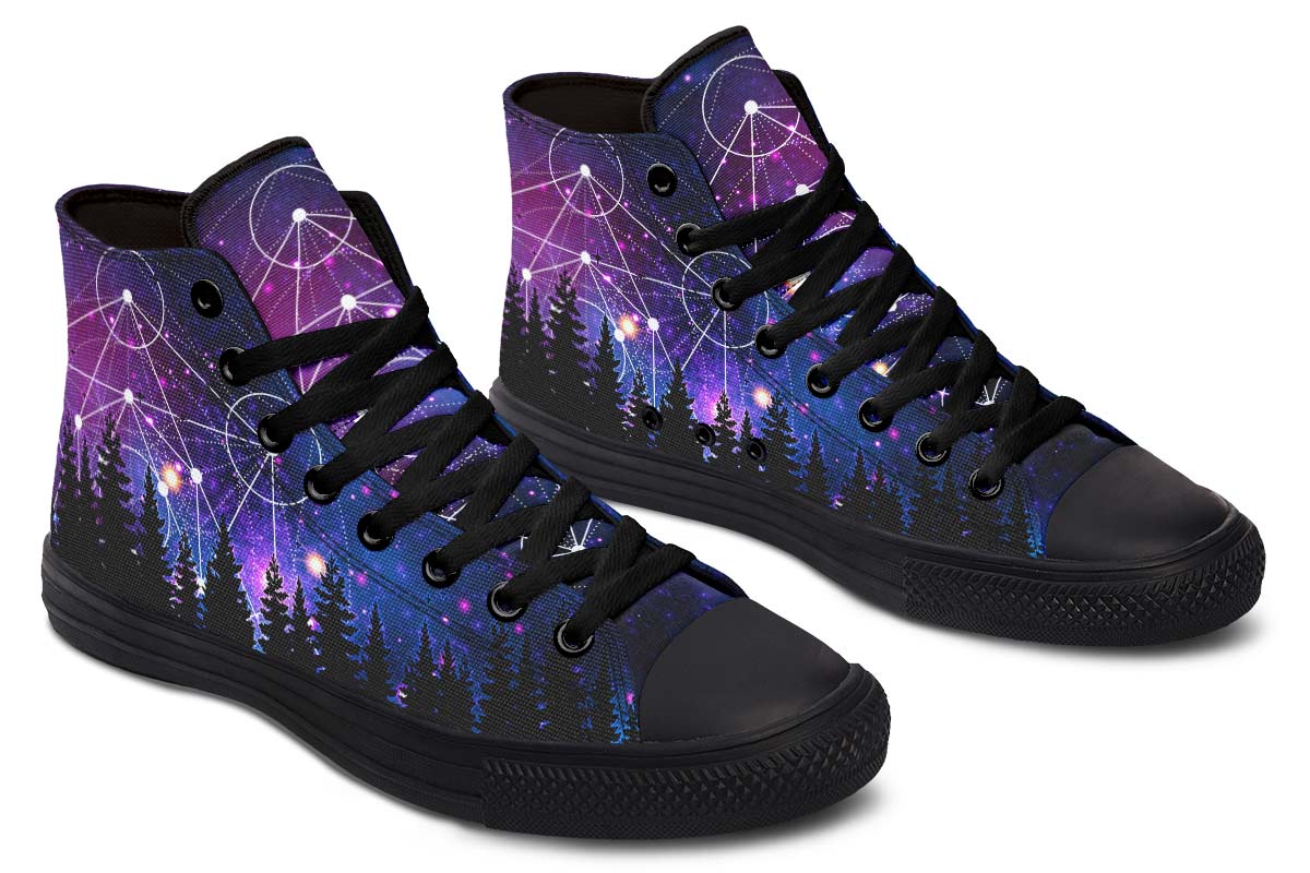 hippieartzone Shoes - MAGIC CIRCLES AND FIR