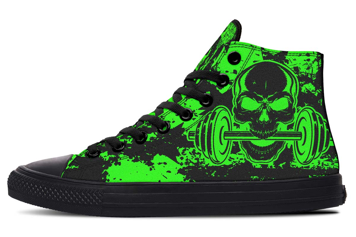 hippieartzone Shoes - AGGRESSIVE WORKOUT GREEN