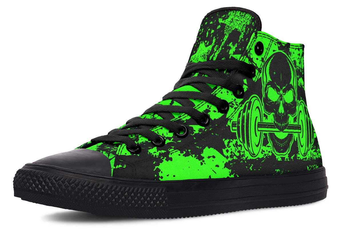 hippieartzone Shoes - AGGRESSIVE WORKOUT GREEN