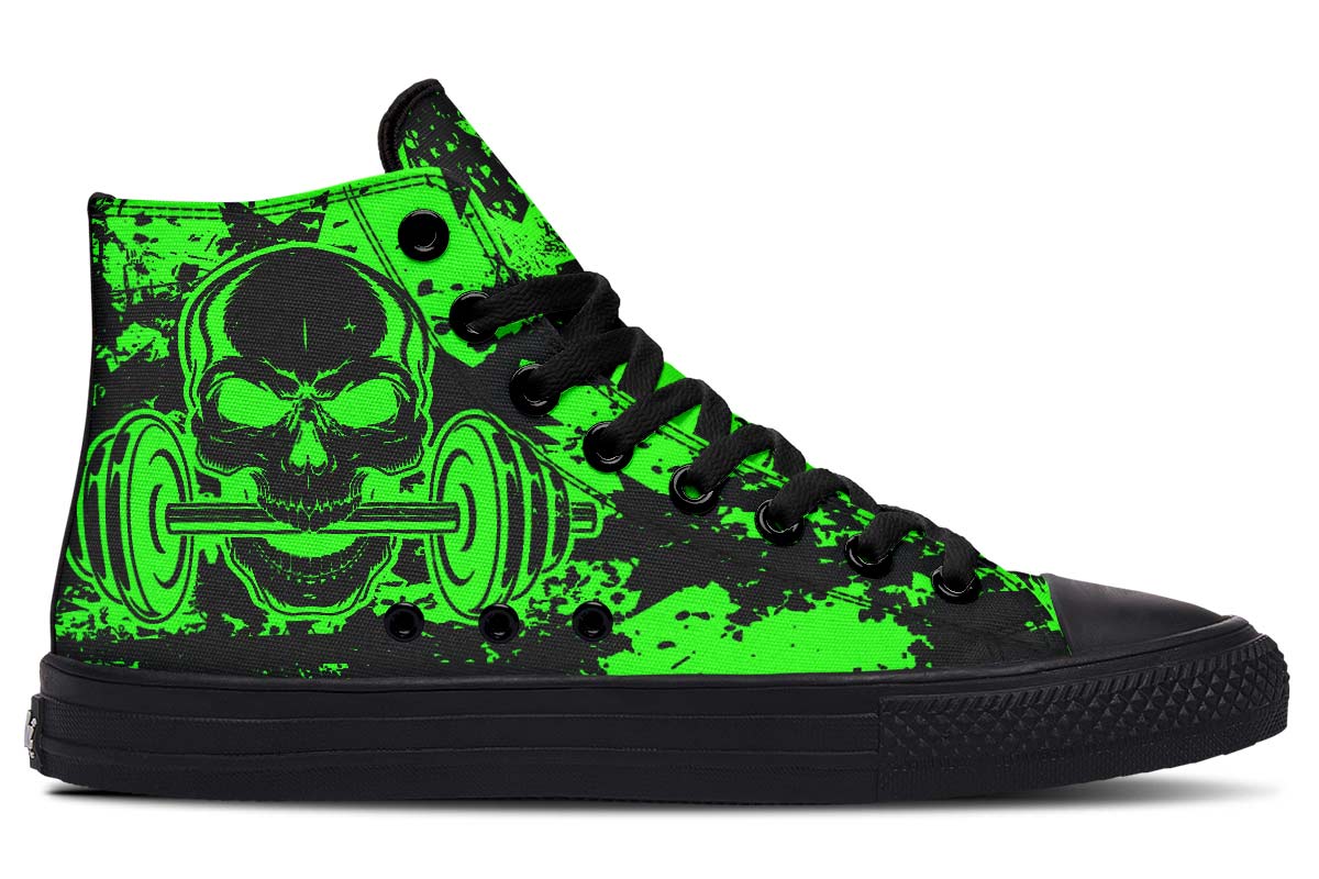 hippieartzone Shoes - AGGRESSIVE WORKOUT GREEN