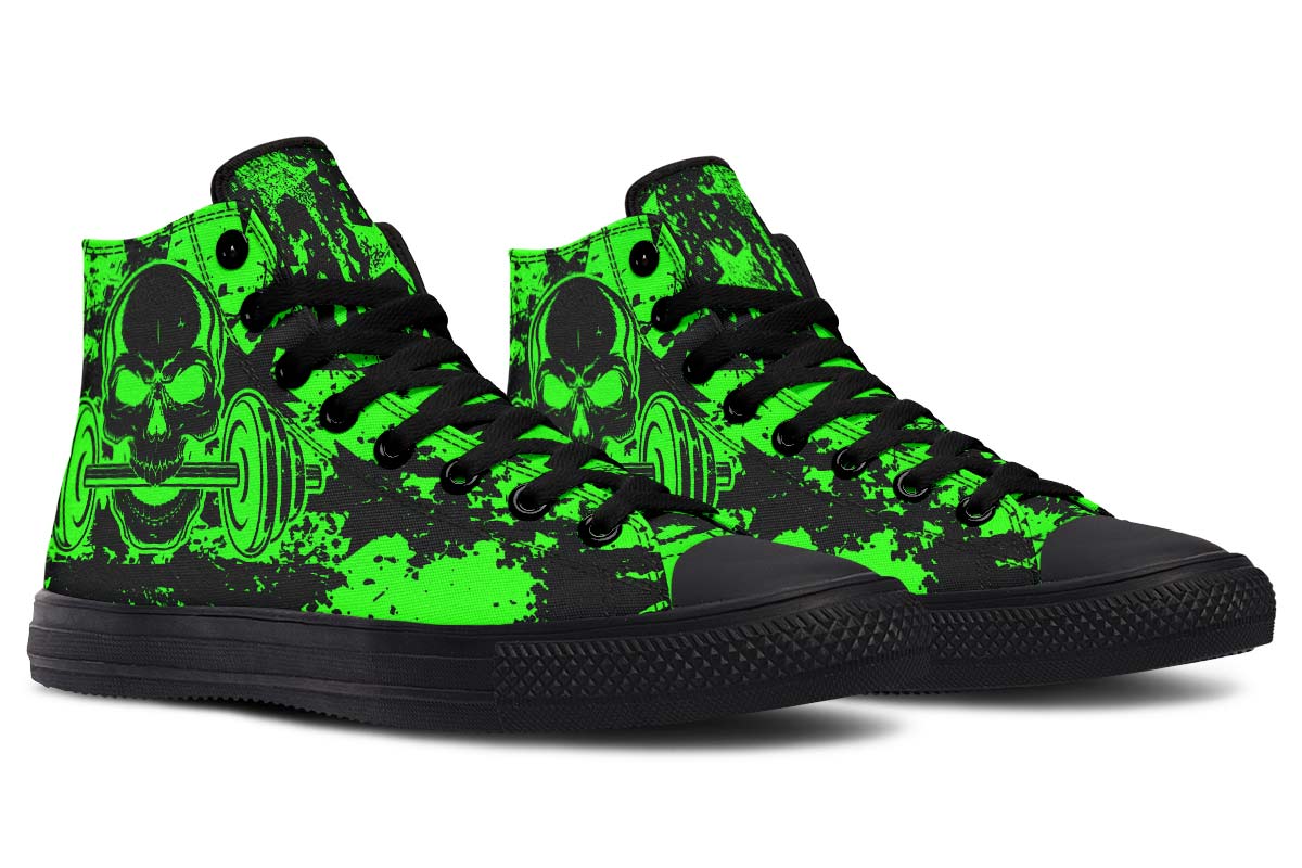 hippieartzone Shoes - AGGRESSIVE WORKOUT GREEN