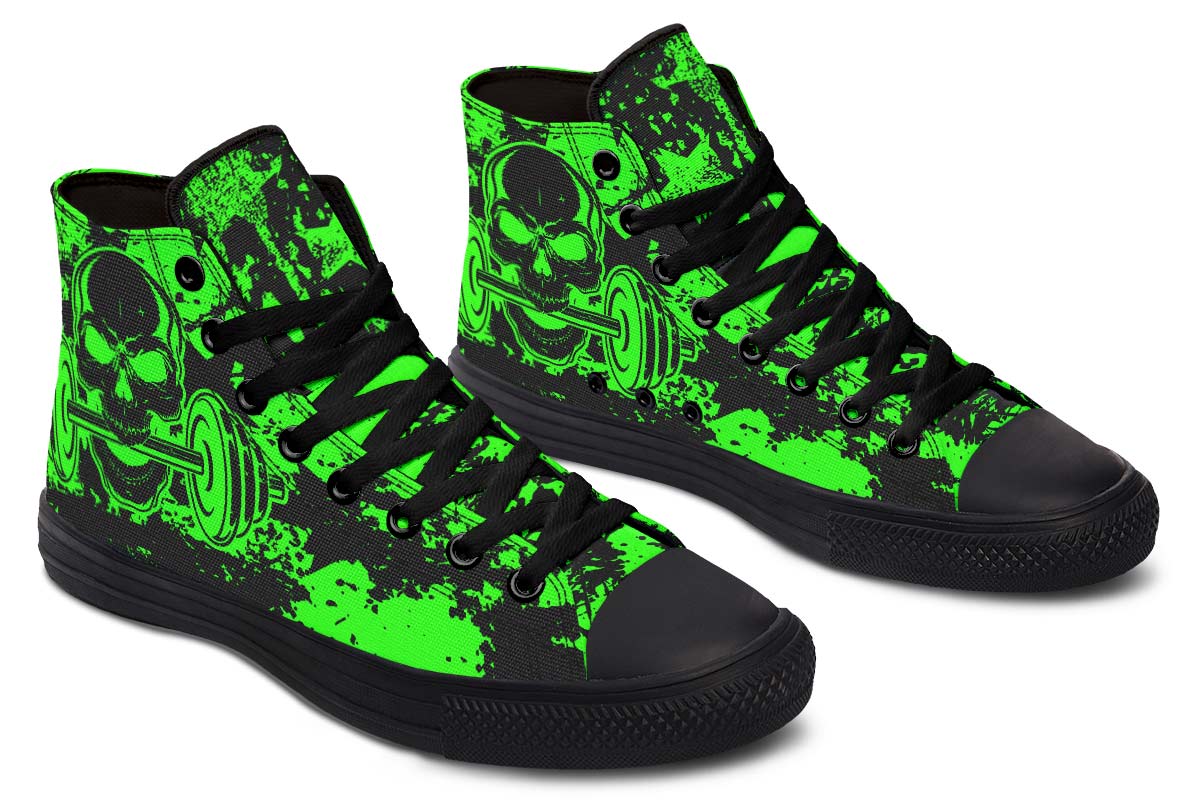 hippieartzone Shoes - AGGRESSIVE WORKOUT GREEN