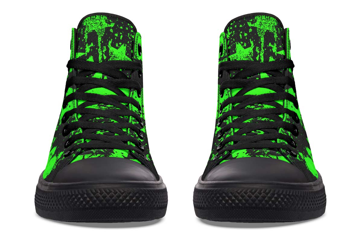 hippieartzone Shoes - AGGRESSIVE WORKOUT GREEN