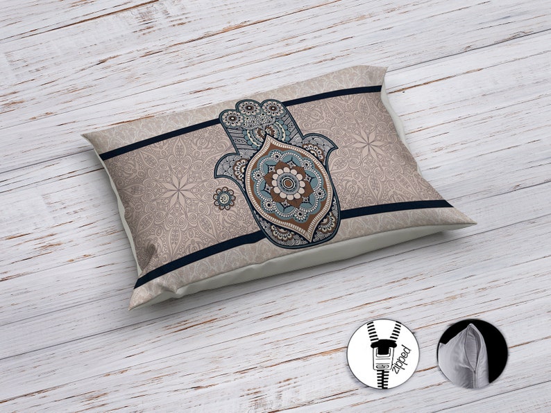 Hippie Art Zone - Hamsa Mandala Bedding Set For Hippies