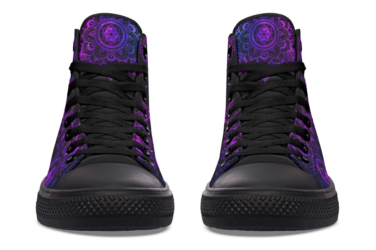 hippieartzone Shoes - GALAXY MANDALA SKULL