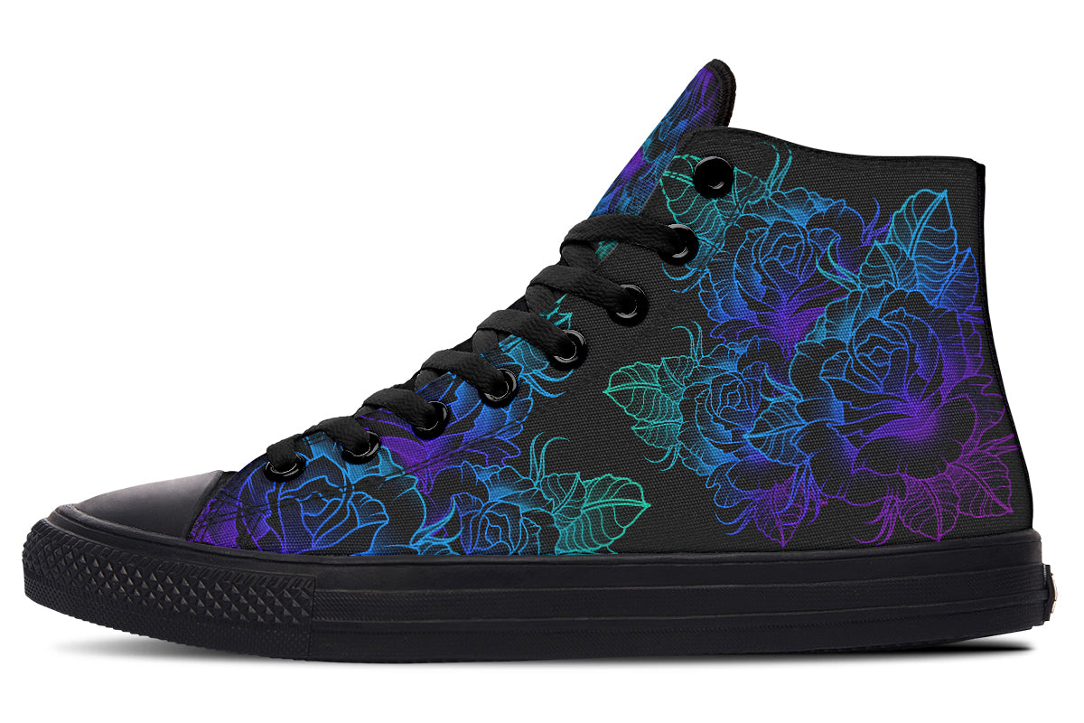 hippieartzone Shoes - COLORFUL ROSES