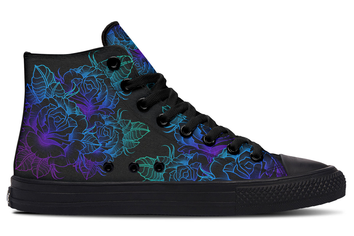 hippieartzone Shoes - COLORFUL ROSES