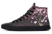 hippieartzone Shoes - PINK FLOWERS TREE AT NIGHT