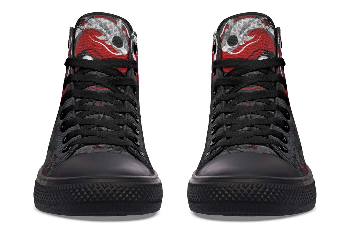 hippieartzone Shoes - KOI FISH YIN YANG