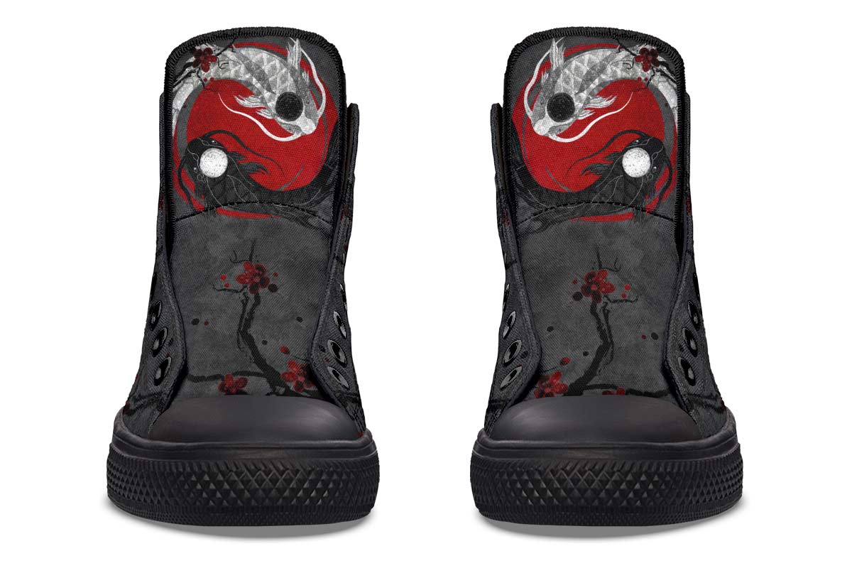 hippieartzone Shoes - KOI FISH YIN YANG