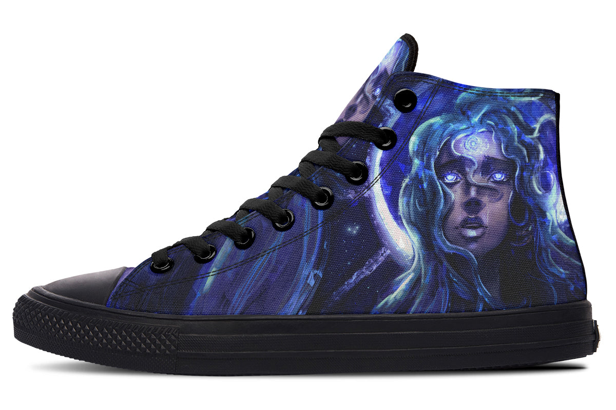 hippieartzone Shoes - STAR GIRL WITH BLUE EYES