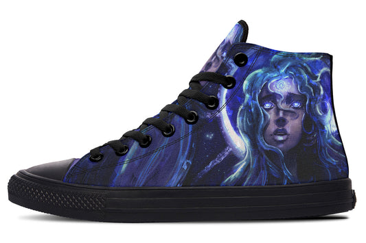 hippieartzone Shoes - STAR GIRL WITH BLUE EYES