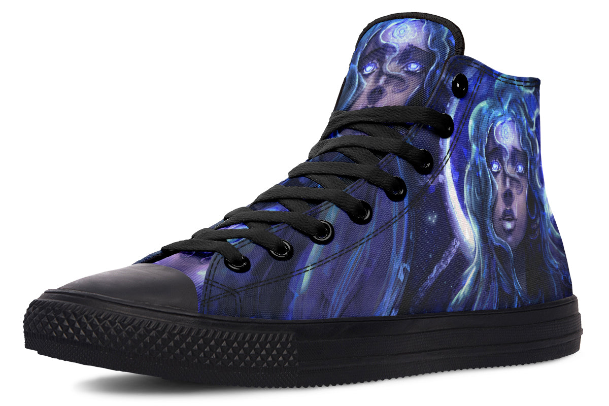 hippieartzone Shoes - STAR GIRL WITH BLUE EYES