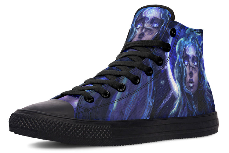 hippieartzone Shoes - STAR GIRL WITH BLUE EYES