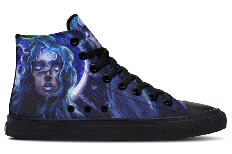 hippieartzone Shoes - STAR GIRL WITH BLUE EYES