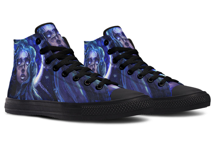 hippieartzone Shoes - STAR GIRL WITH BLUE EYES