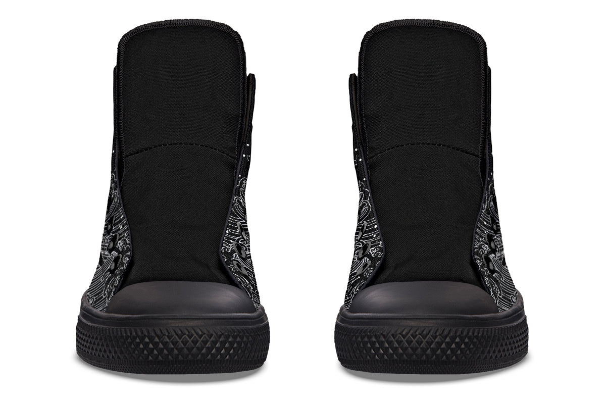 hippieartzone Shoes - WAVES AT NIGHT