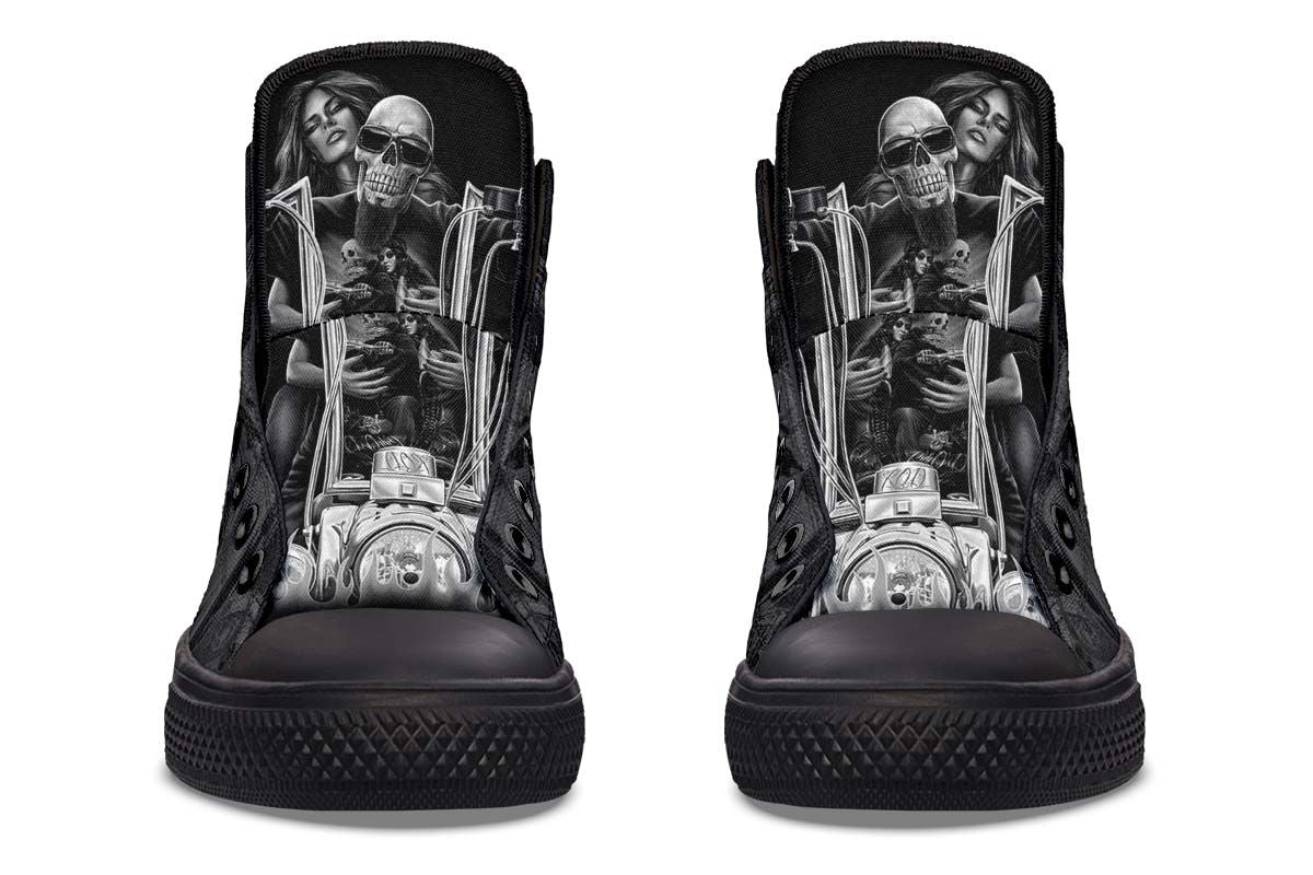 hippieartzone Shoes - CHOPPER SKULL