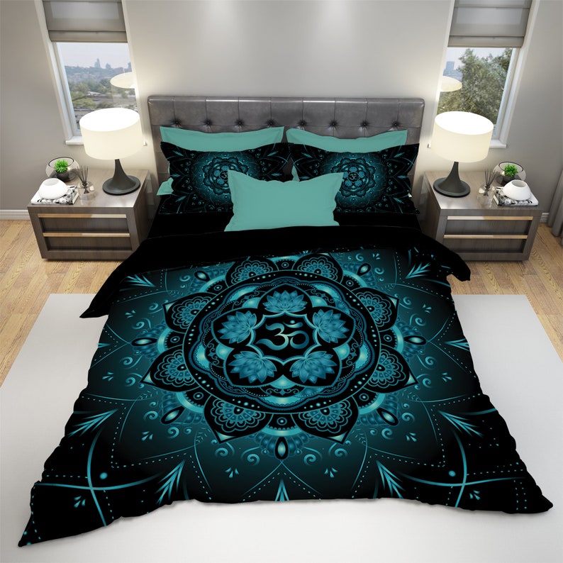 Hippie Art Zone - Lotus Mandala Bedding Set For Hippies