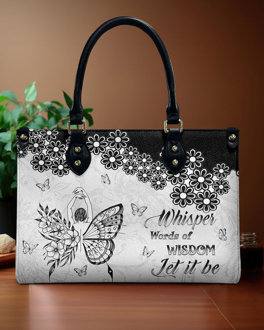 hippieartzone Bag - LET IT BE LEATHER HANDBAG