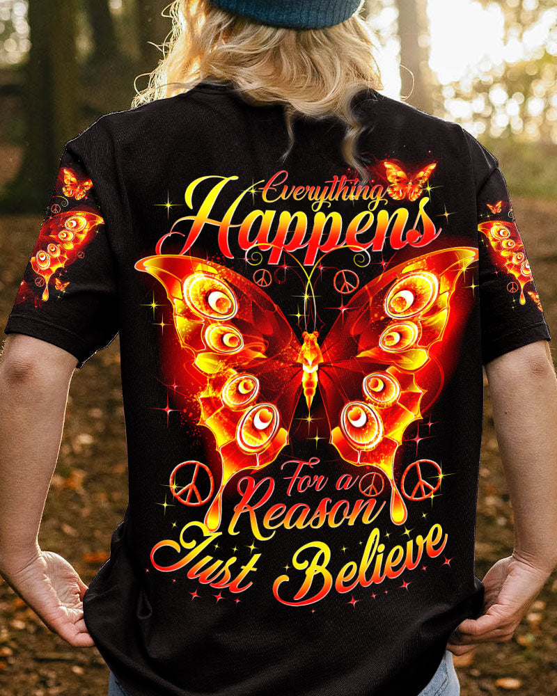 Hippie Art Zone - Just Believe Fire Butterfly For Hippie