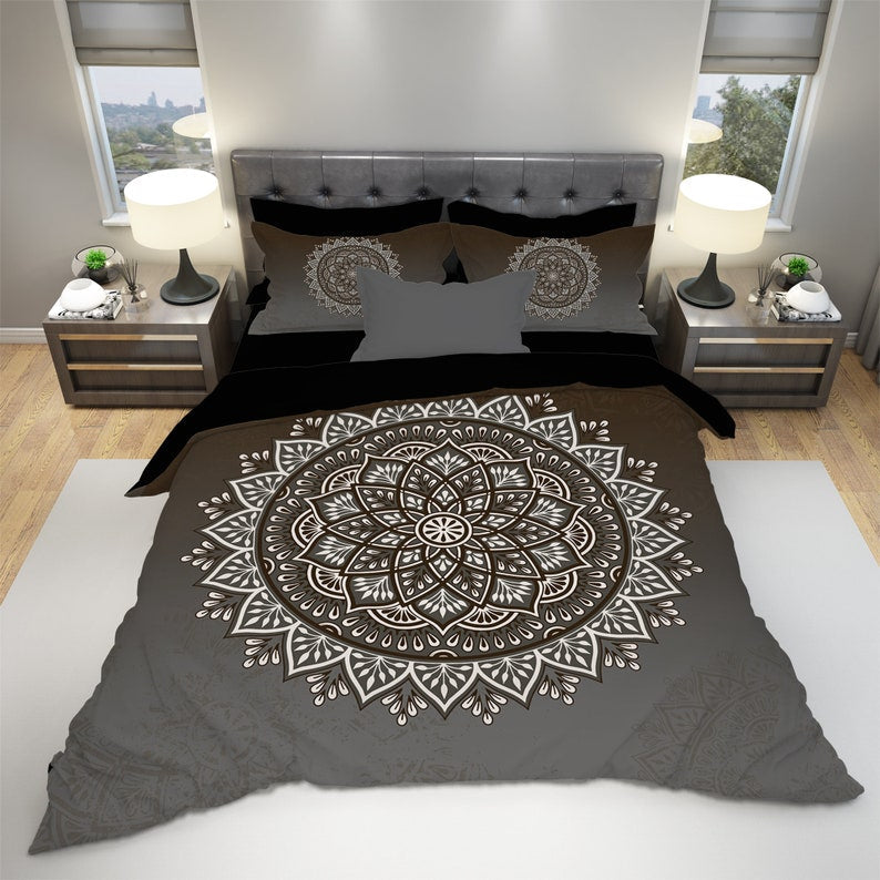 Hippie Art Zone - Mandala Bohemian Bedding Set For Hippies