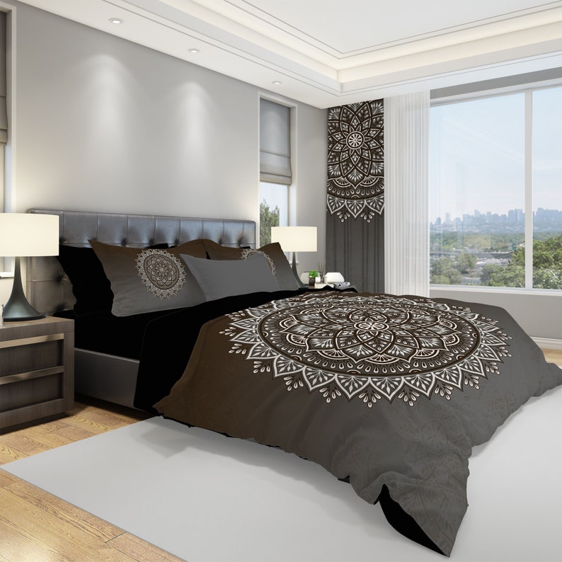 Hippie Art Zone - Mandala Bohemian Bedding Set For Hippies
