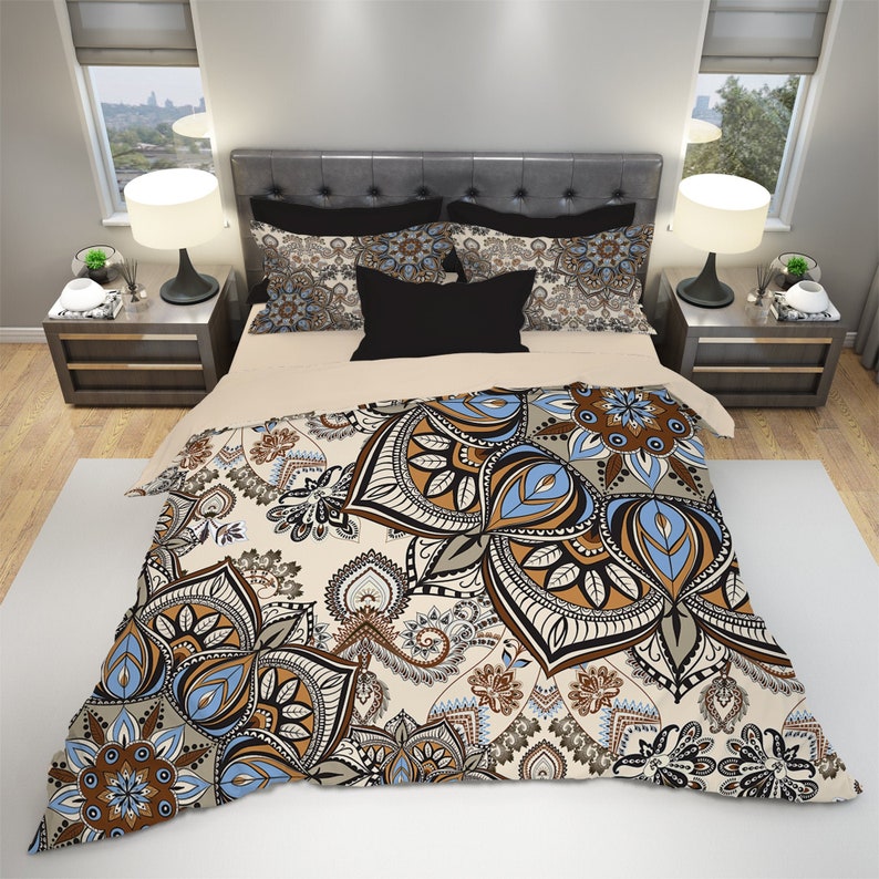 Hippie Art Zone - Mandala Boho Bedding Set For Hippies