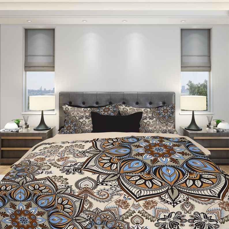 Hippie Art Zone - Mandala Boho Bedding Set For Hippies