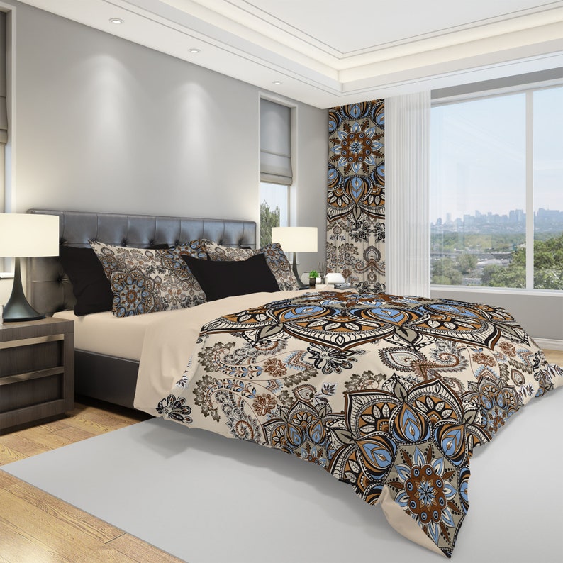 Hippie Art Zone - Mandala Boho Bedding Set For Hippies