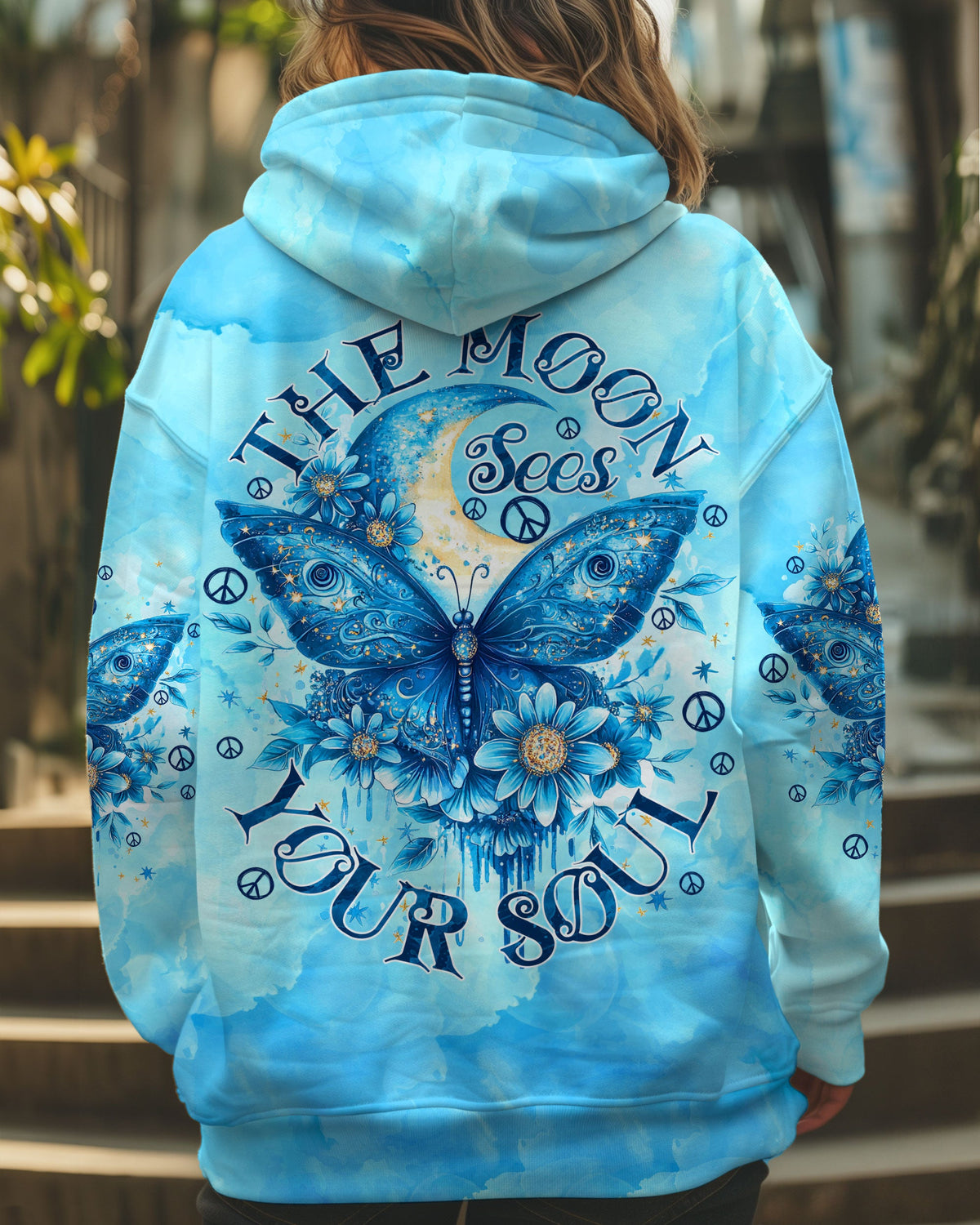 The Moon Sees Your Soul Butterfly For Boho Hippie