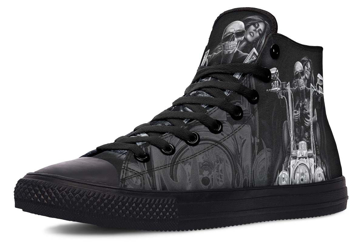 hippieartzone Shoes - CHOPPER SKULL