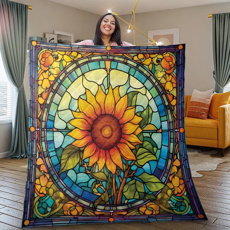 Hippie Art Zone - Retro Colorful Sunflower Bedding Set For Hippie