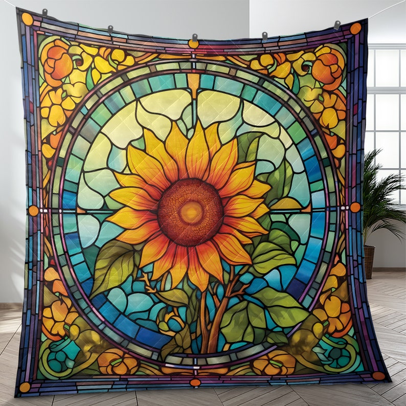Hippie Art Zone - Retro Colorful Sunflower Bedding Set For Hippie