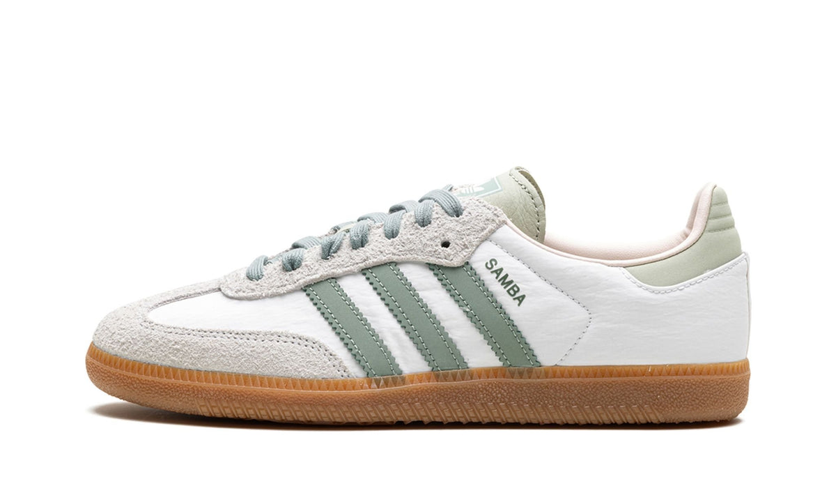 Samba OG Wmns &#39;Cloud White Silver Green&#39; Sneaker ID0492